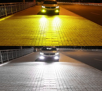 Фара противотуманная Sal-Man Тойота,Toyota (2х цветные) (диод+линза) LED к-т 2шт.50W