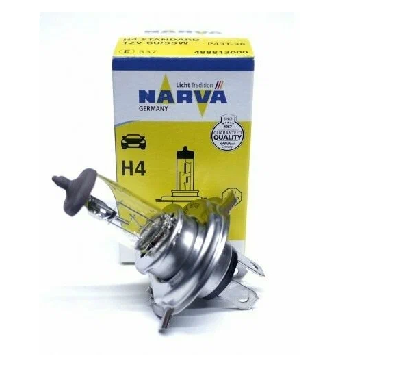 Лампа H4 (12В) NARVA 60,55W Standard 1 шт. картон 48881